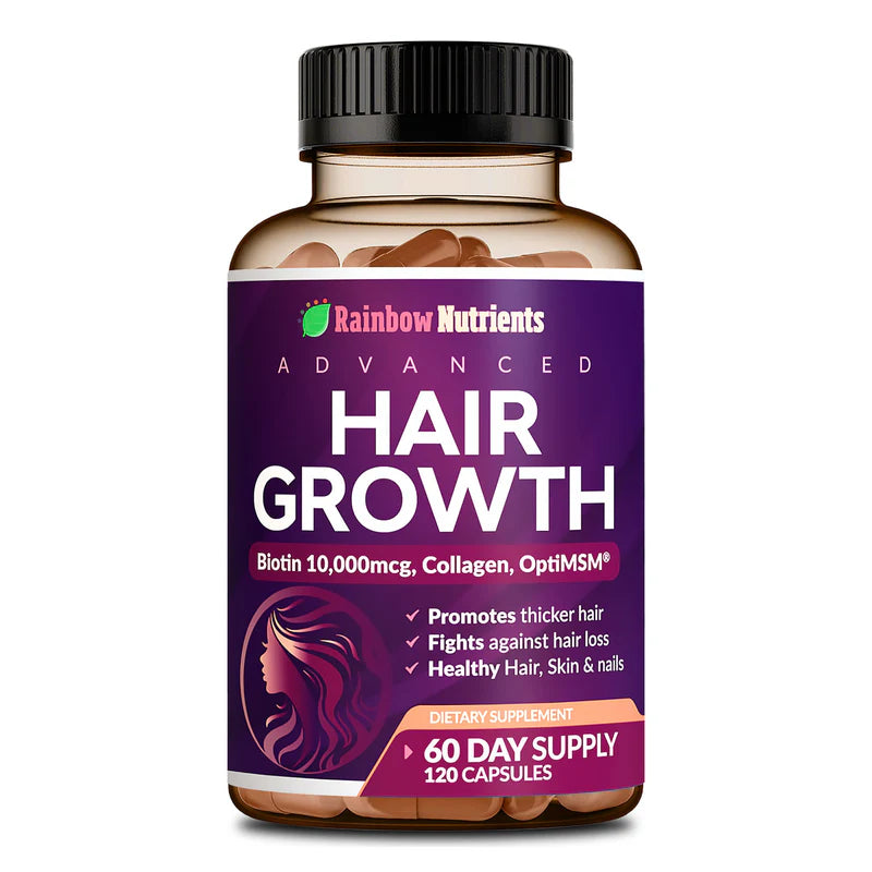 Rainbow Nutrients Radiant Hair Growth: Glow & Grow Formula